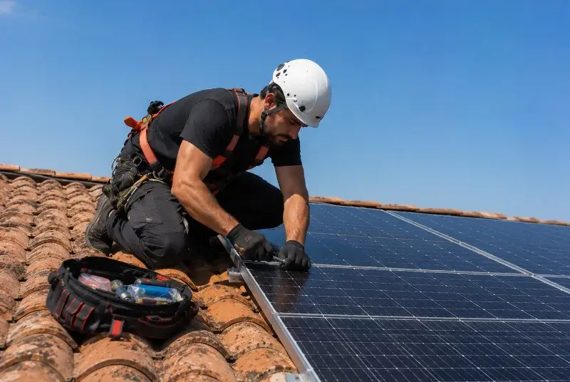Maintenance et monitoring de panneaux solaires à Louisfert
